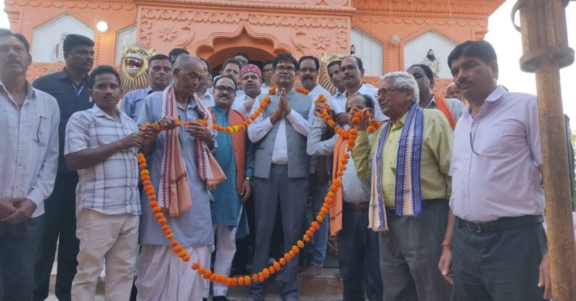 मंत्री ओपी चौधरी ने रामचण्डी मंदिर परिसर में सामुदायिक भवन का भूमिपूजन किया