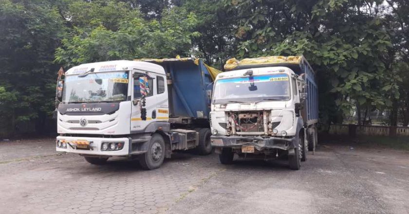 रायगढ़ में खनिज विभाग ने गिट्टी की पांच गाड़ियों को किया जब्त