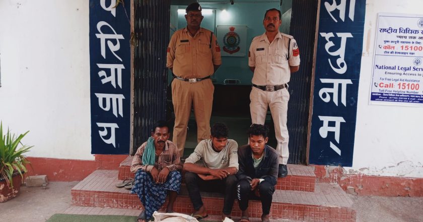 रेलवे संपत्ति चुराने वाले तीन आरोपी गिरफ्तार, घरघोड़ा पुलिस को मिली बड़ी सफलता