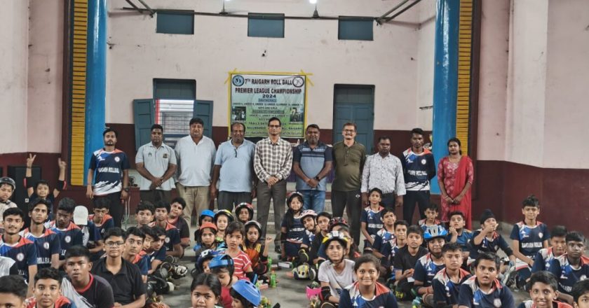 रायगढ़ रोलबॉल एसोसिएशन के तत्वाधान में बॉलमंदिर स्कूल हाल में 7th रोलबाल प्रीमियर लीग चैंपियनशिप का ट्रायल आयोजित