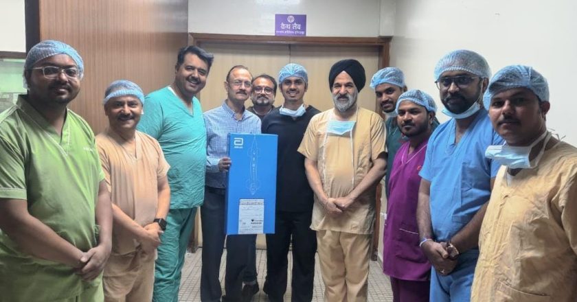 एसीआई के डॉक्टरों ने कोरोनरी धमनी में जमे कैल्शियम को डायमंड कोटेड ड्रिल डिवाइस की मदद से नसों के अंदर महीन चूर्ण के रूप में पीसकर निकाला