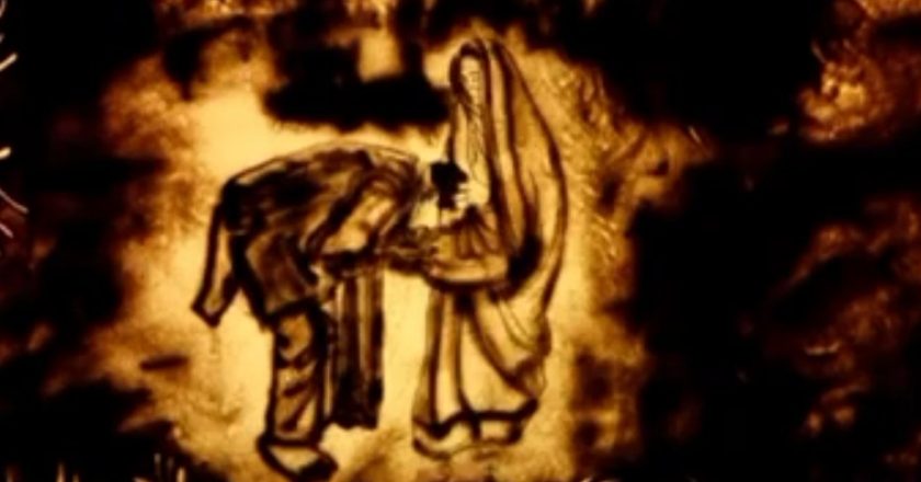 सैंड आर्ट के माध्यम से दिखी विष्णु सरकार के सुशासन और विकास की झलक