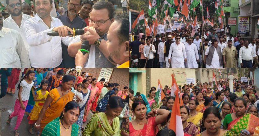 नगर कांग्रेस कोकड़ीतराई किरोड़ीमल नगर ने निकाली जन आक्रोश एवम परिवर्तन महारैली, उमड़ती भीड़ में दिखा कांग्रेस का शक्ति प्रदर्शन के साथ चुनावी शंखनाद