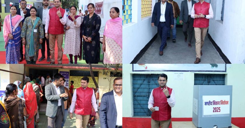 कलेक्टर कार्तिकेया गोयल ने किया मतदान, शहर के विभिन्न मतदान केंद्रों का निरीक्षण कर व्यवस्थाओं का लिया जायजा