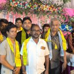 श्रीमद्भागवत कथा में पहुंचे युवा कांग्रेस नेता मुकेश पटेल, लिया आशीर्वाद