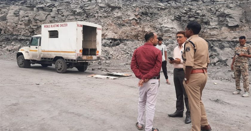 जिंदल पावर प्लांट के गारे पेलमा माइंस में ब्लास्टिंग के दौरान हुई दुर्घटना