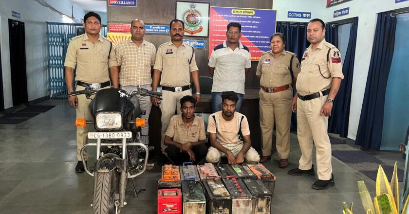 कोतरारोड़ पुलिस ने बैटरी चोर गिरोह का किया पर्दाफाश