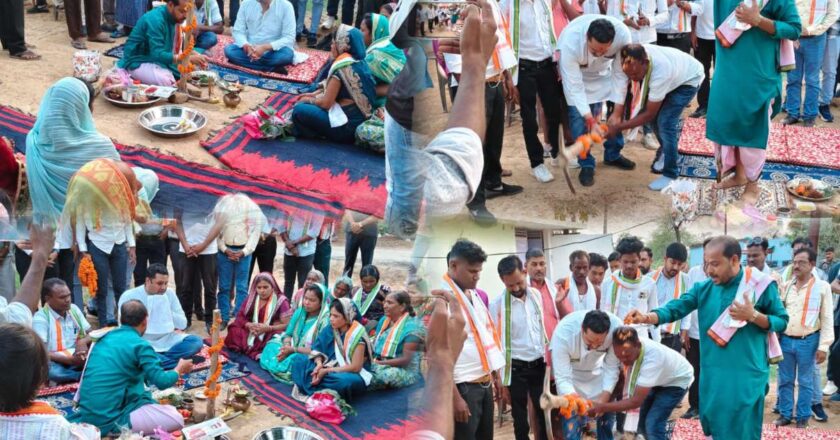 विधायक उमेश पटेल ने सांगीतराई, डीपापारा में सीसी रोड निर्माण कार्य का किया भूमिपूजन