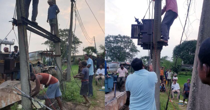 विधायक उमेश पटेल की पहल से खड़ियापारा में लौटी रौशनी, नया ट्रांसफार्मर लगने से ग्रामीणों में खुशी की लहर