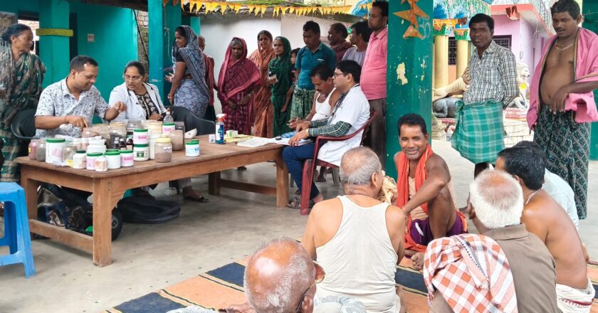 आयुर्वेद शिविर में अब तक 527 लोगों को मिला लाभ