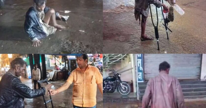 नवरात्रि में मानवता की मिसाल : राकेश केशरवानी ने दिव्यांग को दी नई खुशी