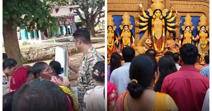 छत्तीसगढ़ के कबीरधाम में उखाड़ फेंका दुर्गा पंडाल; दो गुटों में बवाल, झड़प में कई घायल