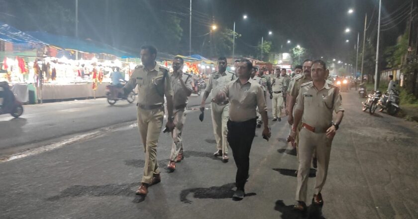 खरसिया पुलिस की खास पेट्रोलिंग से नवरात्रि महोत्सव और यातायात दोनों सुरक्षित