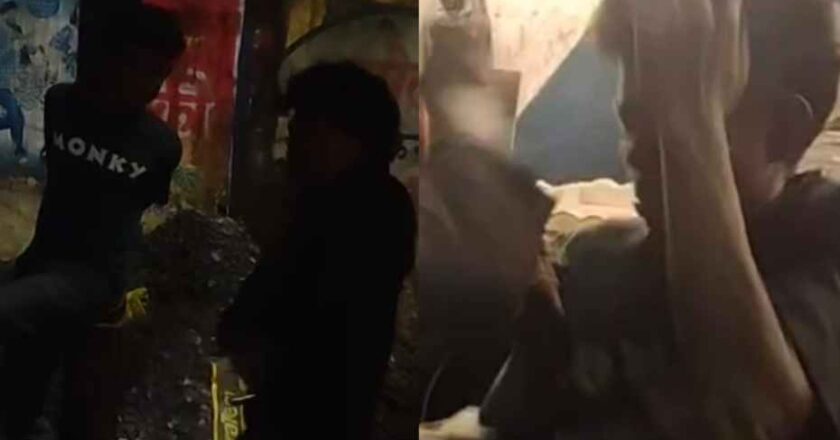 रायगढ़ में हैवानियत : चोरी के आरोप में नाबालिग को खंभे से बांधकर बेल्ट से पीटा, मुक्के से फोड़ा नाक.. कोतवाली पुलिस खामोश! वायरल वीडियो देख कांप जाएगा कलेजा