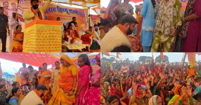 माँ समलेश्वरी की पावन धरा पर 140 भटके बंधुओं की घर वापसी — प्रबल प्रताप सिंह जूदेव ने पैर पखारकर कराया सनातन धर्म में पुनः प्रवेश