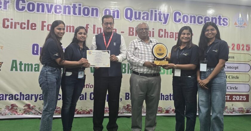 क्वालिटी कॉन्सेप्ट्स के चैप्टर कन्वेंशन में जिंदल स्टील की टीम ने जीता गोल्ड अवार्ड