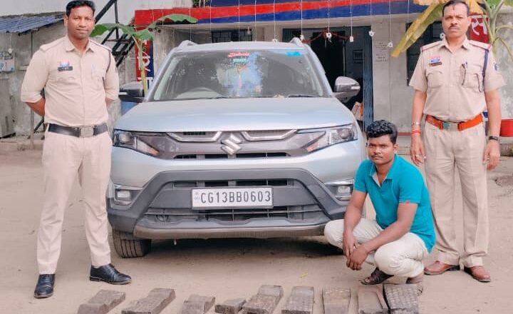 जेपीएल प्लांट से एसएस स्टील चोरी करने वाला आरोपी गिरफ्तार, तमनार पुलिस ने कार सहित माल बरामद कर भेजा जेल