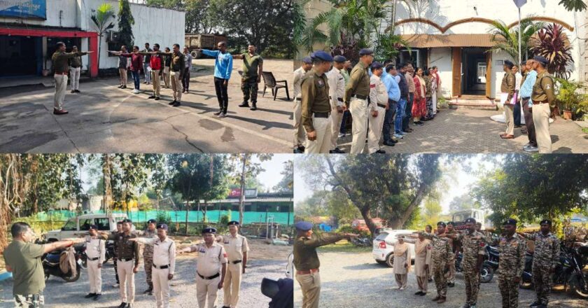 नशा मुक्त भारत अभियान के पाँच वर्ष पूर्ण : रायगढ़ के सभी थानों में पुलिसकर्मियों ने ली नशामुक्ति की शपथ, एसपी कार्यालय में एडिशनल एसपी ने दिलाई शपथ