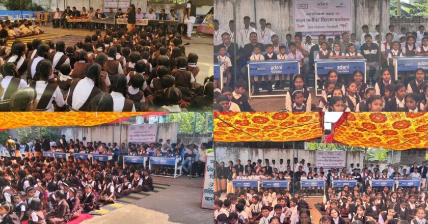 शिक्षा को संबल – बाल दिवस पर अदाणी फाउंडेशन द्वारा स्कूल फर्नीचर वितरण कार्यक्रम, 387 छात्र लाभान्वित, ग्रामीण शिक्षा को मिला नया संबल