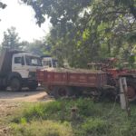 रेत के अवैध उत्खनन एवं परिवहन पर खनिज विभाग की सख्त कार्यवाही में 12 वाहन जब्त