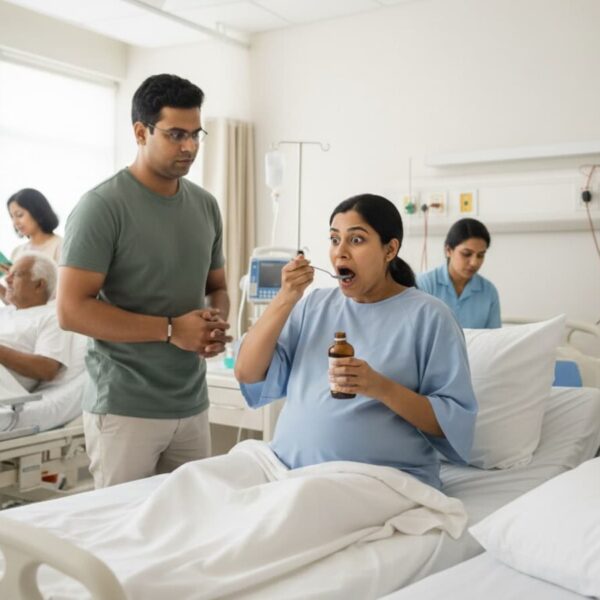 गर्भवती के सिरप पीते ही मुंह में आया ‘मांस जैसा टुकड़ा’, सरकारी अस्पताल में मचा हड़कंप