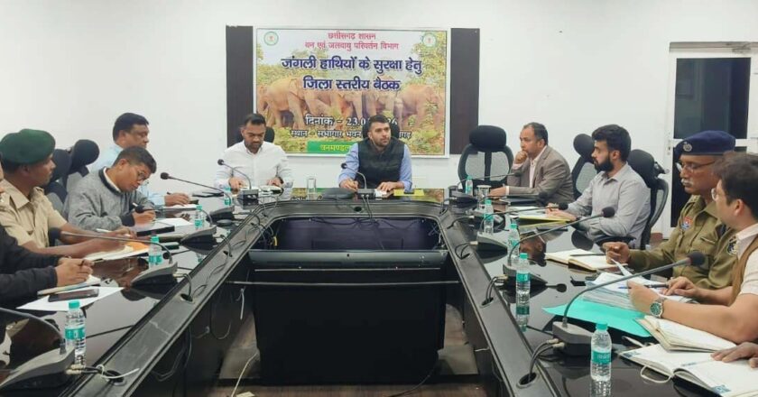 हाथी प्रभावित क्षेत्रों में जानमाल की सुरक्षा के लिए जन जागरूकता जरूरी-कलेक्टर