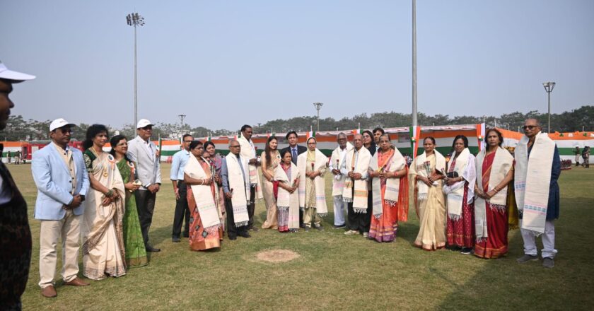 एनटीपीसी लारा में देश भक्ति एवं हर्षोल्लास के साथ मनाया गया देश के 77वें गणतंत्र दिवस