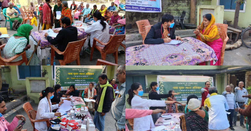 डे केयर सेंटर एवं वृद्ध आश्रम में 31 हितग्राहियों का हुआ स्वास्थ्य परीक्षण