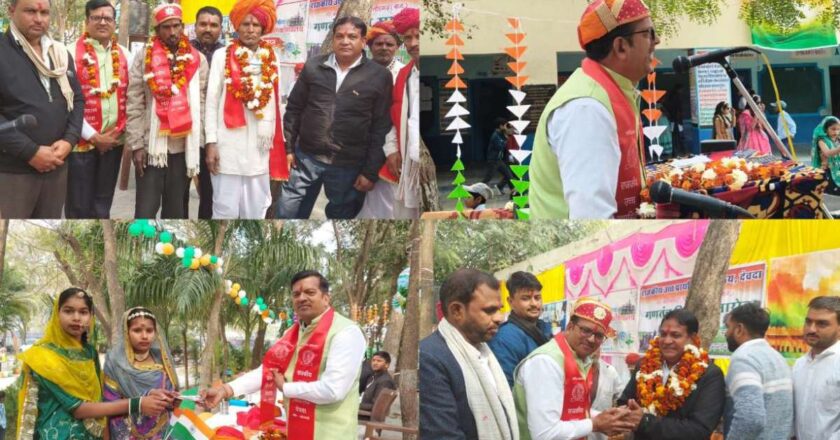 राजस्थान में खरसिया के गौसेवक राकेश केशरवानी का सम्मान, गौसेवा से बढ़ाया छत्तीसगढ़ का मान