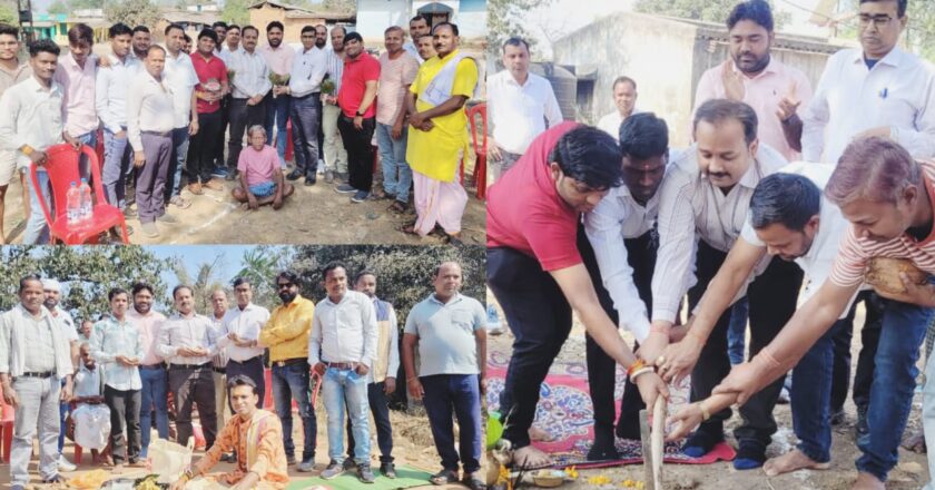 सारडा एनर्जी एंड मिनरल्स लिमिटेड के CSR से दर्रामुड़ा में सामुदायिक भवन व बिंजकोट में सीसी रोड निर्माण का शुभारंभ