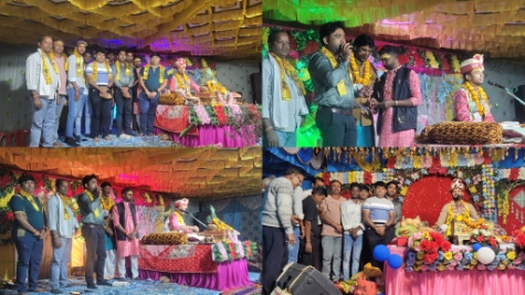 श्रीमद् भागवत कथा में शामिल हुए युवा कांग्रेस नेता मुकेश पटेल, बिंजकोट व मुरा में कथा श्रवण कर कथावाचकों से लिया आशीर्वाद