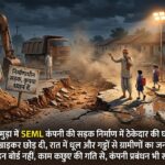 बिंजकोट-दर्रामुड़ा में SEML कंपनी की सड़क निर्माण में ठेकेदार की घोर लापरवाही, PMGSY सड़क उखाड़कर छोड़ दी, रात में धूल और गड्ढों से ग्रामीणों का जनजीवन अस्त-व्यस्त, कोई साइन बोर्ड नहीं, काम कछुए की गति से, कंपनी प्रबंधन भी सोया हुआ