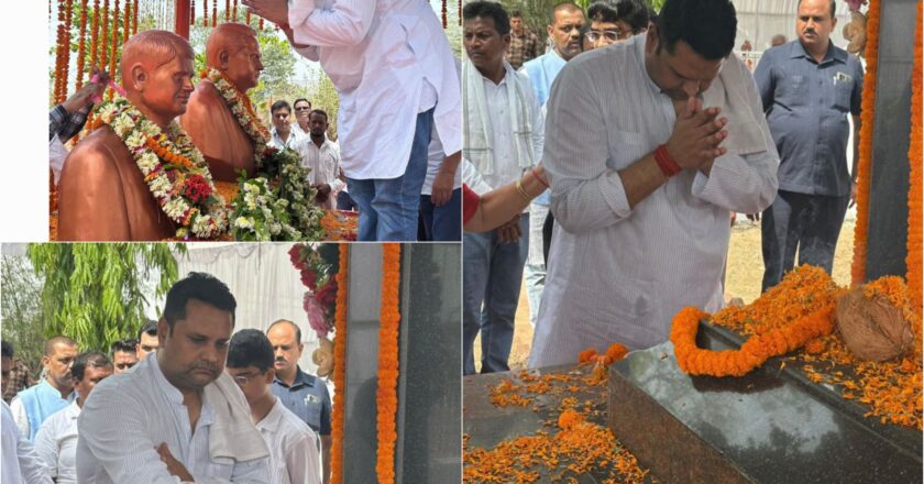 खरसिया ने नम आंखों से अपने जननायक नंदकुमार पटेल और बलिदानी दिनेश पटेल को किया नमन