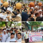 ‘पानी दो या इस्तीफा दो’: खरसिया में प्यासी जनता के लिए सड़क पर उतरी कांग्रेस, पानी के लिए 18 वार्डों का हाल बेहाल, नगर पालिका का किया घेराव