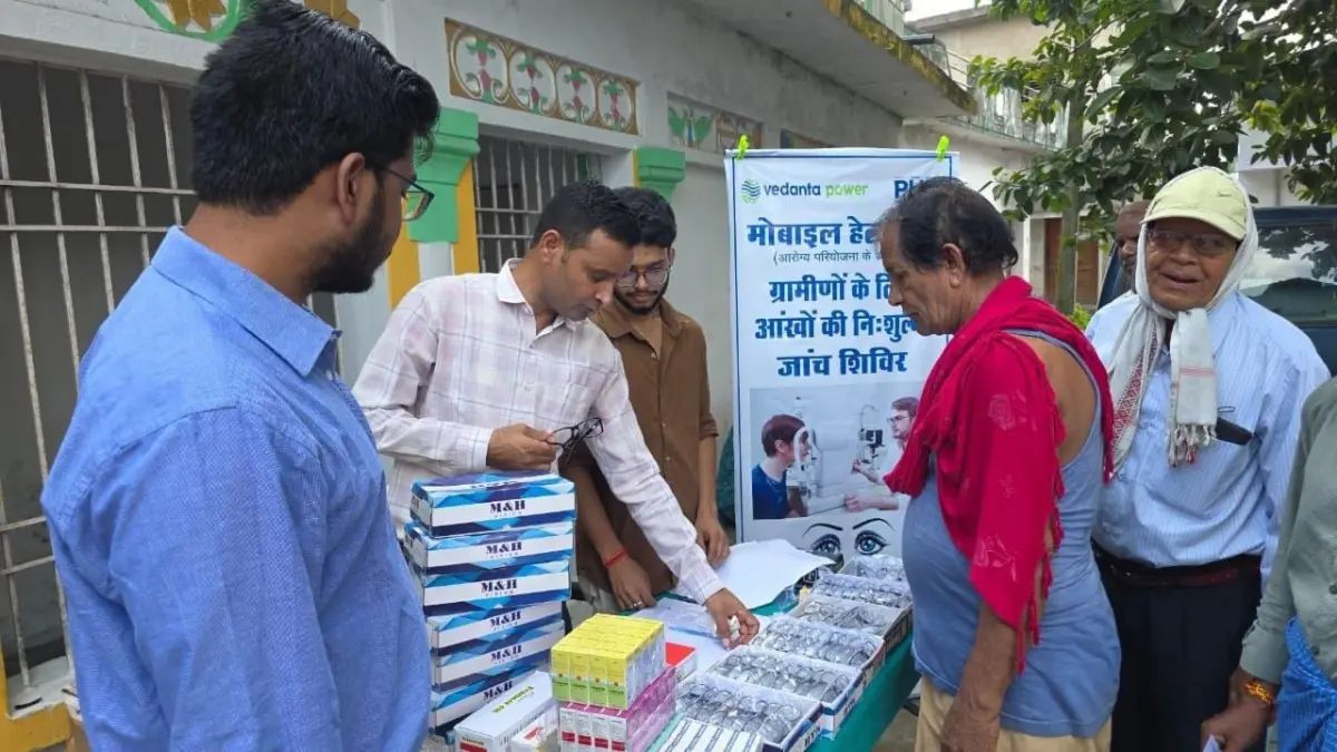वेदांता पावर की आरोग्य परियोजना के अंतर्गत नेत्र शिविरों से लगभग 600 नागरिक लाभान्वित